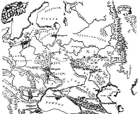 Landkarte um das Jahre 325